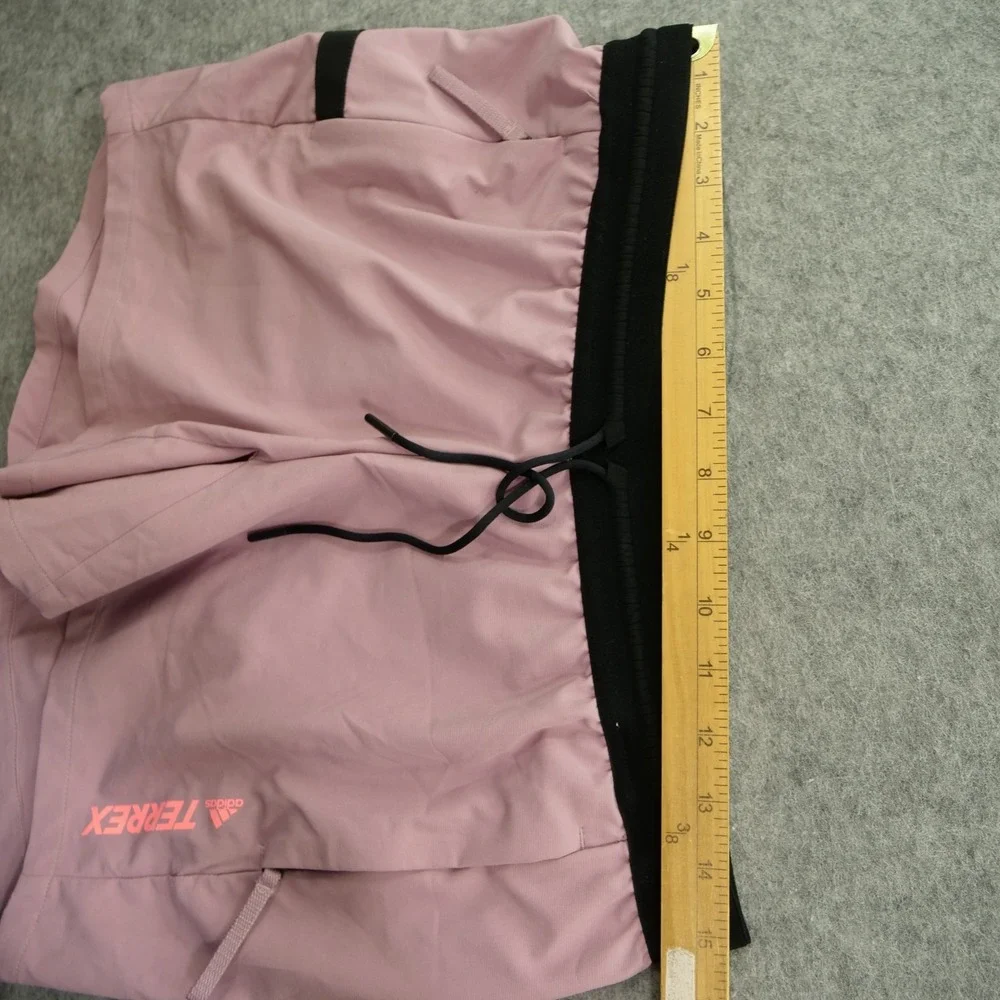 Adidas Shorts Womens Medium Pink Terrex Liteflex Hiking Lightweight Drawstring